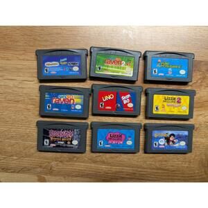 Lot of 9 Game Boy Advance Games - Lizzie McGuire, That's So Raven, Harry Potter,